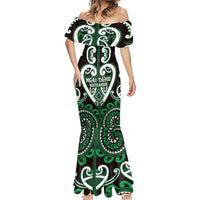 Custom Aotearoa Ngai Tahu Mermaid Dress Maori Tribal Pattern LT05 - Polynesian Pride