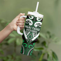 Custom Aotearoa Ngai Tahu Tumbler With Handle Maori Tribal Pattern LT05 - Polynesian Pride