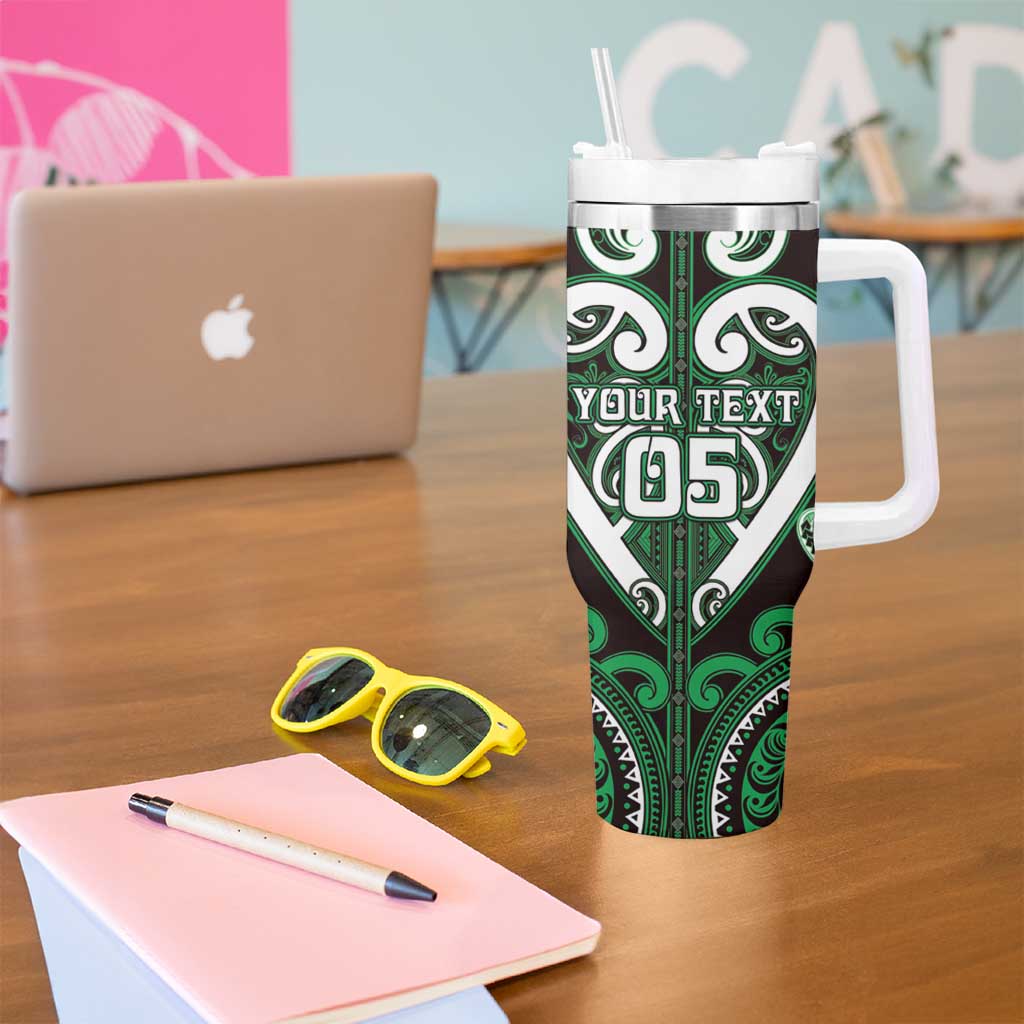 Custom Aotearoa Ngai Tahu Tumbler With Handle Maori Tribal Pattern LT05 - Polynesian Pride