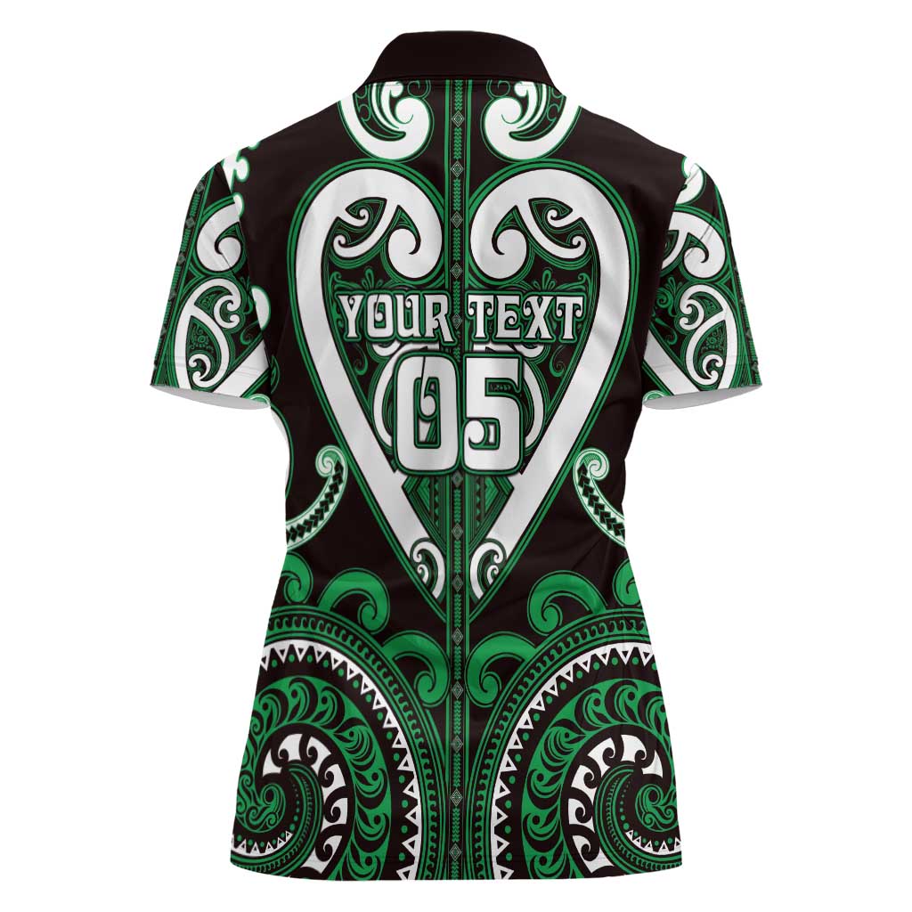 Custom Aotearoa Ngai Tahu Women Polo Shirt Maori Tribal Pattern LT05 - Polynesian Pride