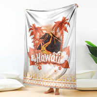 Hawaiian Volcano Lava Flow Blanket With Hawaiian Tapa Pattern LT05 - Polynesian Pride