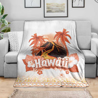 Hawaiian Volcano Lava Flow Blanket With Hawaiian Tapa Pattern LT05 - Polynesian Pride