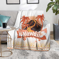 Hawaiian Volcano Lava Flow Blanket With Hawaiian Tapa Pattern LT05 - Polynesian Pride