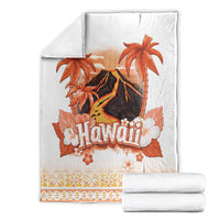 Hawaiian Volcano Lava Flow Blanket With Hawaiian Tapa Pattern LT05 - Polynesian Pride