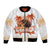 Hawaiian Volcano Lava Flow Bomber Jacket With Hawaiian Tapa Pattern