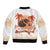 Hawaiian Volcano Lava Flow Bomber Jacket With Hawaiian Tapa Pattern