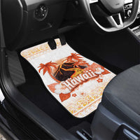 Hawaiian Volcano Lava Flow Car Mats With Hawaiian Tapa Pattern LT05 - Polynesian Pride