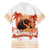 Hawaiian Volcano Lava Flow Family Matching Long Sleeve Bodycon Dress and Hawaiian Shirt With Hawaiian Tapa Pattern