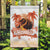 Hawaiian Volcano Lava Flow Garden Flag With Hawaiian Tapa Pattern