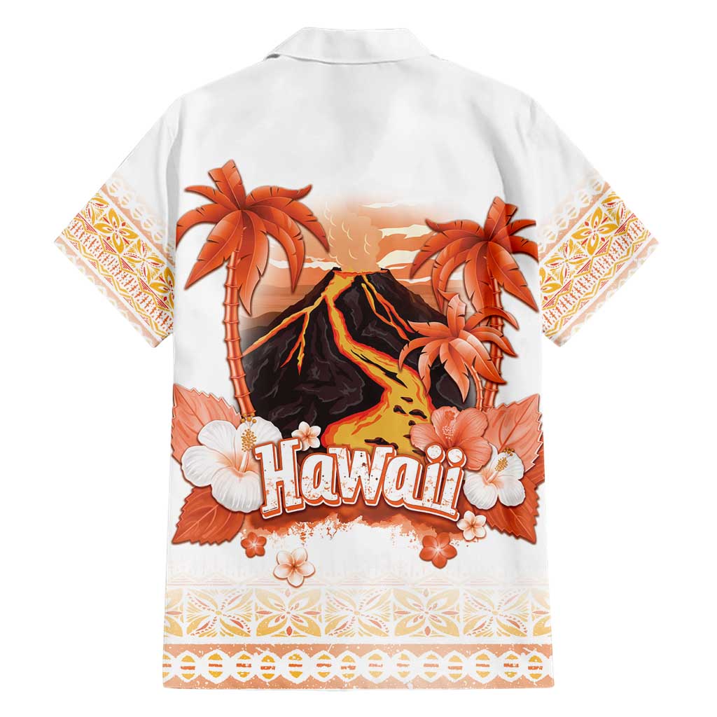 Hawaiian Volcano Lava Flow Hawaiian Shirt With Hawaiian Tapa Pattern LT05 - Polynesian Pride