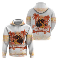Hawaiian Volcano Lava Flow Hoodie With Hawaiian Tapa Pattern LT05 - Polynesian Pride