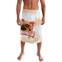 Hawaiian Volcano Lava Flow Lavalava With Hawaiian Tapa Pattern LT05 Orange - Polynesian Pride