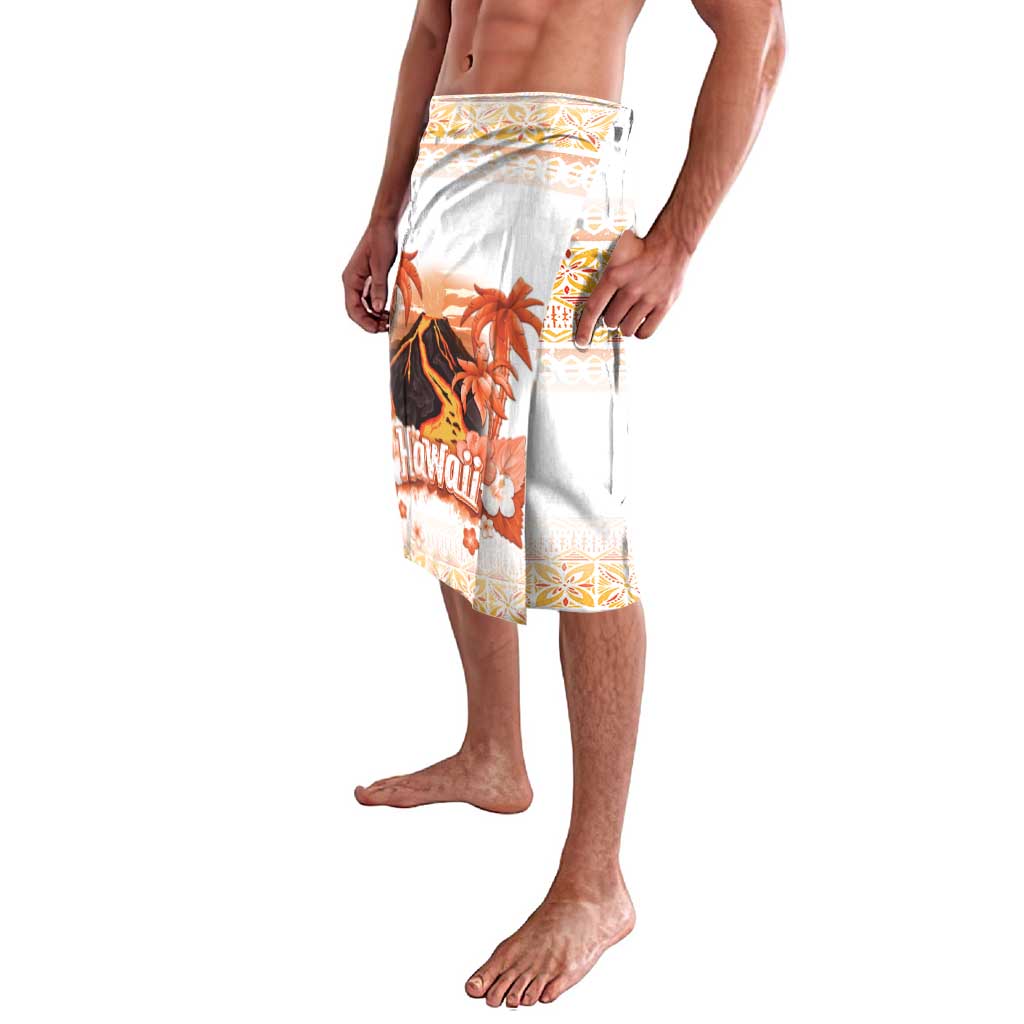 Hawaiian Volcano Lava Flow Lavalava With Hawaiian Tapa Pattern LT05 - Polynesian Pride