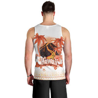 Hawaiian Volcano Lava Flow Men Tank Top With Hawaiian Tapa Pattern LT05 - Polynesian Pride