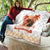 Hawaiian Volcano Lava Flow Quilt With Hawaiian Tapa Pattern