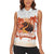 Hawaiian Volcano Lava Flow Women Sleeveless Polo Shirt With Hawaiian Tapa Pattern