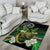 Aotearoa New Zealand Tuatara Area Rug Maori Koru Art