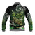 Aotearoa New Zealand Tuatara Baseball Jacket Maori Koru Art