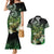 Aotearoa New Zealand Tuatara Couples Matching Mermaid Dress and Hawaiian Shirt Maori Koru Art