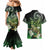 Aotearoa New Zealand Tuatara Couples Matching Mermaid Dress and Hawaiian Shirt Maori Koru Art