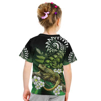 Aotearoa New Zealand Tuatara Kid T Shirt Maori Koru Art LT05 - Polynesian Pride