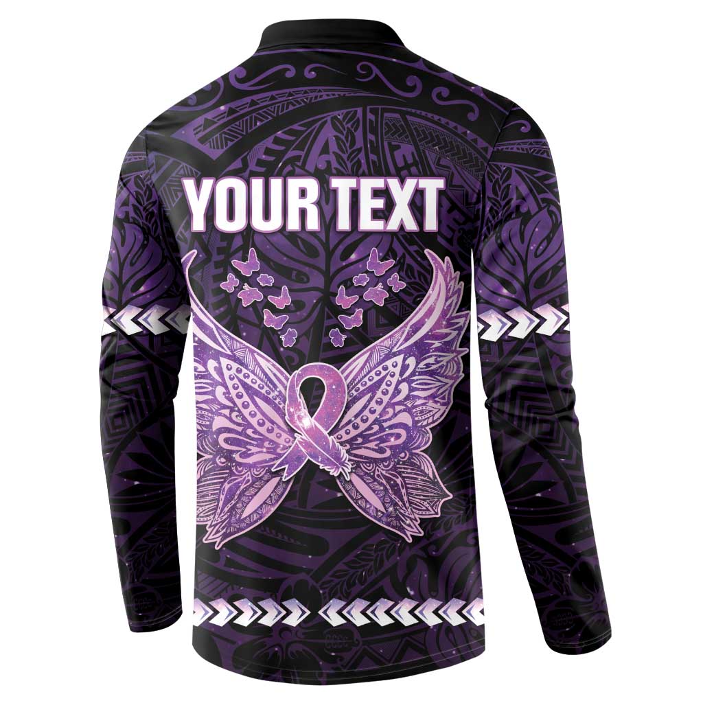 Personalised Alzheimer's Awareness Button Sweatshirt You May Not Remember But I Will Never Forget LT05 - Polynesian Pride