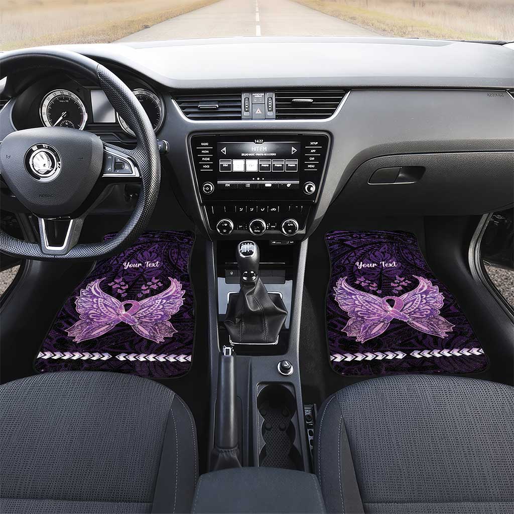 Alzheimer's Awareness Car Mats You May Not Remember But I Will Never Forget LT05 Set 2pcs - Front Purple - Polynesian Pride