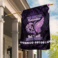 Alzheimer's Awareness Garden Flag You May Not Remember But I Will Never Forget LT05 House Flag Purple - Polynesian Pride