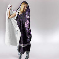 Alzheimer's Awareness Hooded Blanket You May Not Remember But I Will Never Forget LT05 - Polynesian Pride