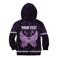 Personalised Alzheimer's Awareness Kid Hoodie You May Not Remember But I Will Never Forget LT05 - Polynesian Pride