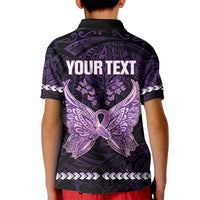 Personalised Alzheimer's Awareness Kid Polo Shirt You May Not Remember But I Will Never Forget LT05 - Polynesian Pride