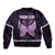 Personalised Alzheimer's Awareness Sleeve Zip Bomber Jacket You May Not Remember But I Will Never Forget