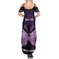 Personalised Alzheimer's Awareness Summer Maxi Dress You May Not Remember But I Will Never Forget LT05 - Polynesian Pride