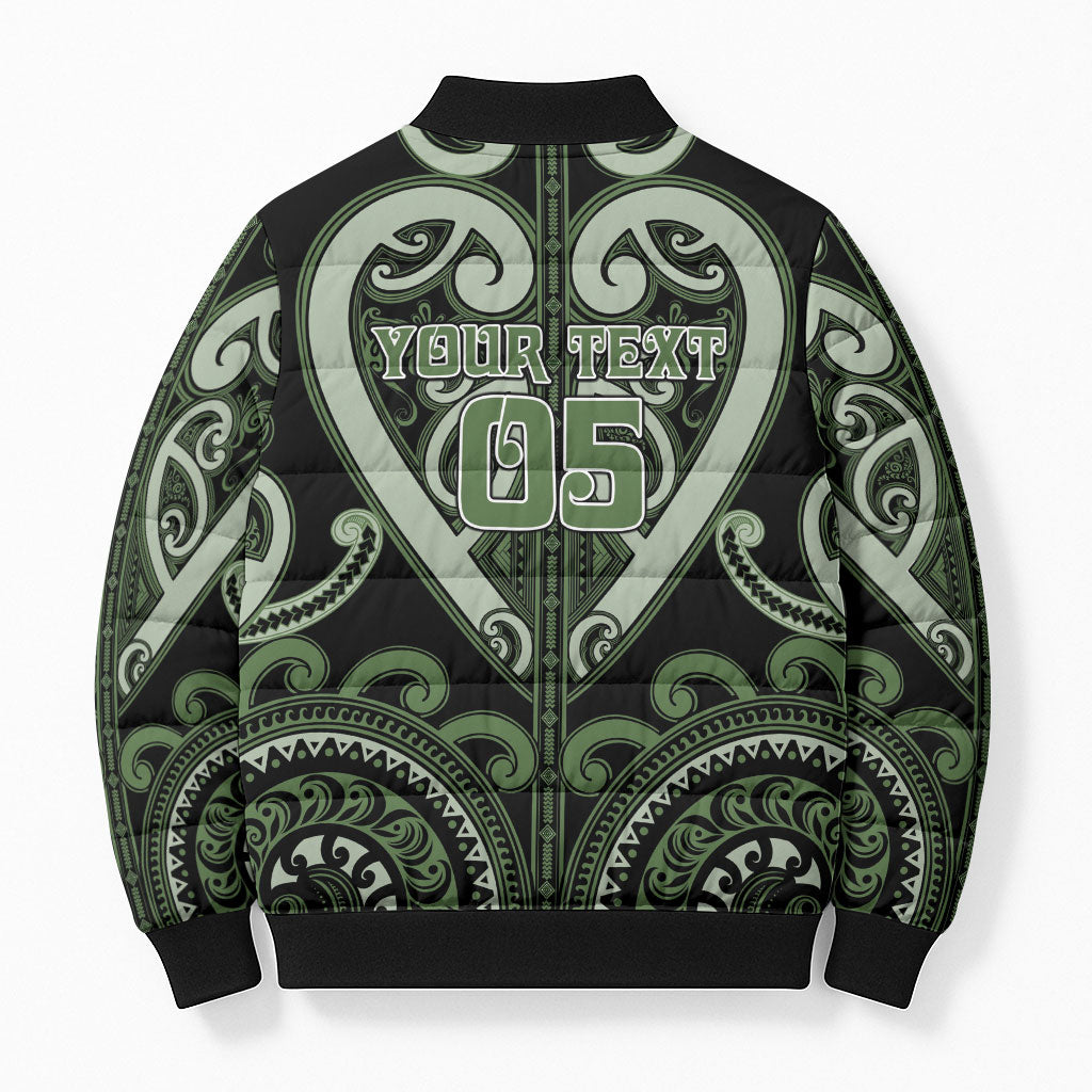 Custom Aotearoa Ngati Awa Bomber Puffer Jacket Maori Tribal Pattern LT05 - Polynesian Pride