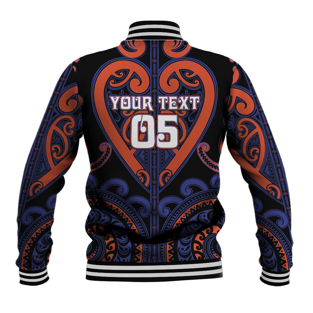 Custom Aotearoa Whakatohea Baseball Jacket Maori Tribal Pattern LT05 - Polynesian Pride