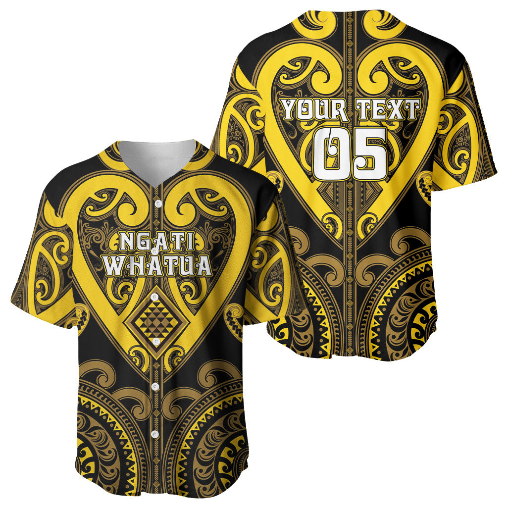 Custom Aotearoa Ngati Whatua Baseball Jersey Maori Tribal Pattern LT05 - Polynesian Pride