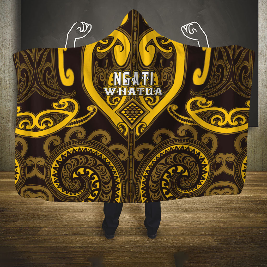 Aotearoa Ngati Whatua Hooded Blanket Maori Tribal Pattern LT05 - Polynesian Pride