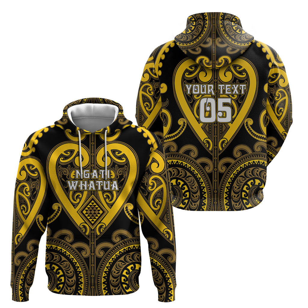Custom Aotearoa Ngati Whatua Hoodie Maori Tribal Pattern LT05 - Polynesian Pride