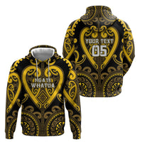 Custom Aotearoa Ngati Whatua Hoodie Maori Tribal Pattern LT05 - Polynesian Pride