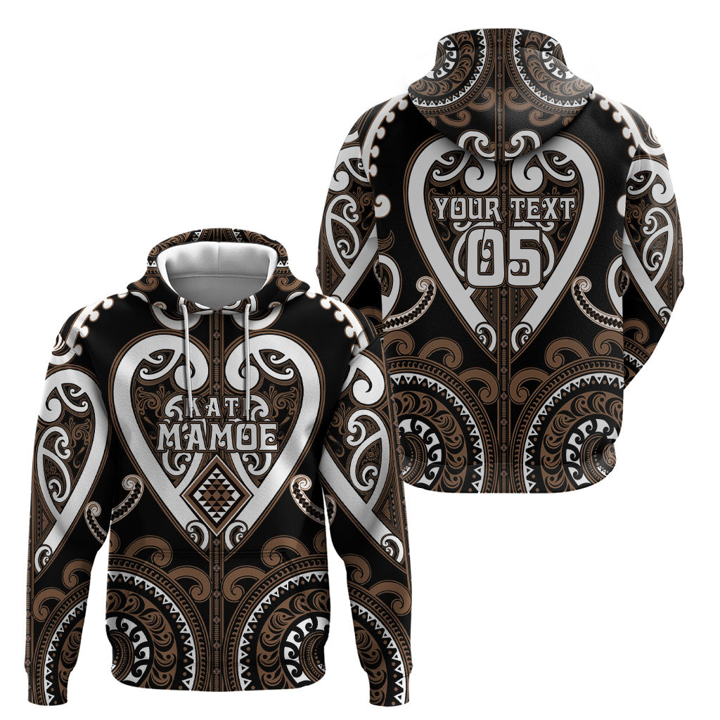 Custom Aotearoa Kati Mamoe Hoodie Maori Tribal Pattern LT05 - Polynesian Pride