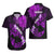 Hawaii Maui Hawaiian Shirt Polynesian Fish Hook Hibiscus Purple Version LT05 - Polynesian Pride