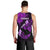 Hawaii Maui Men Tank Top Polynesian Fish Hook Hibiscus Purple Version LT05 - Polynesian Pride