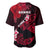 Hawaii Maui Baseball Jersey Polynesian Fish Hook Hibiscus Red Version LT05 - Polynesian Pride