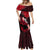 Hawaii Maui Mermaid Dress Polynesian Fish Hook Hibiscus Red Version LT05 - Polynesian Pride