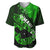 Hawaii Maui Baseball Jersey Polynesian Fish Hook Hibiscus Green Version LT05 Green - Polynesian Pride