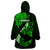 Hawaii Maui Wearable Blanket Hoodie Polynesian Fish Hook Hibiscus Green Version LT05 - Polynesian Pride