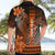 Personalized Hawaii Hawaiian Shirt Hammerhead Shark Kakau Polynesian Tribal Orange LT05 - Polynesian Pride