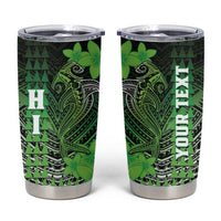 Personalized Hawaii Tumbler Cup Hammerhead Shark Kakau Polynesian Tribal Green LT05 Green - Polynesian Pride