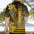 Personalized Hawaii Hawaiian Shirt Hammerhead Shark Kakau Polynesian Tribal Gold LT05 - Polynesian Pride