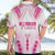 Breast Cancer Pink Out Hawaiian Shirt Polynesian Art Tattoo White Version